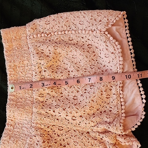 Tinseltown MD Pink Lace Shortie Shorts - Juniors - Picture 3 of 7